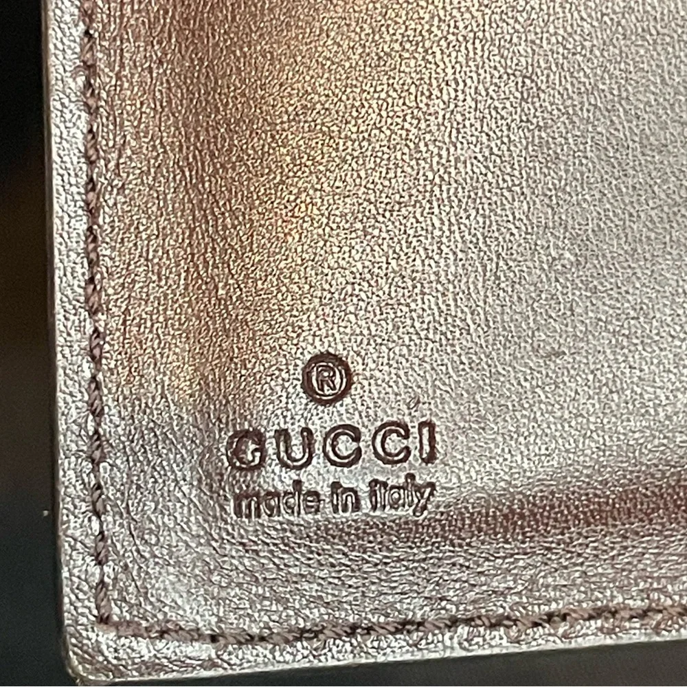 Gucci GG Brown Leather Card Holder - Picture 4 of 5